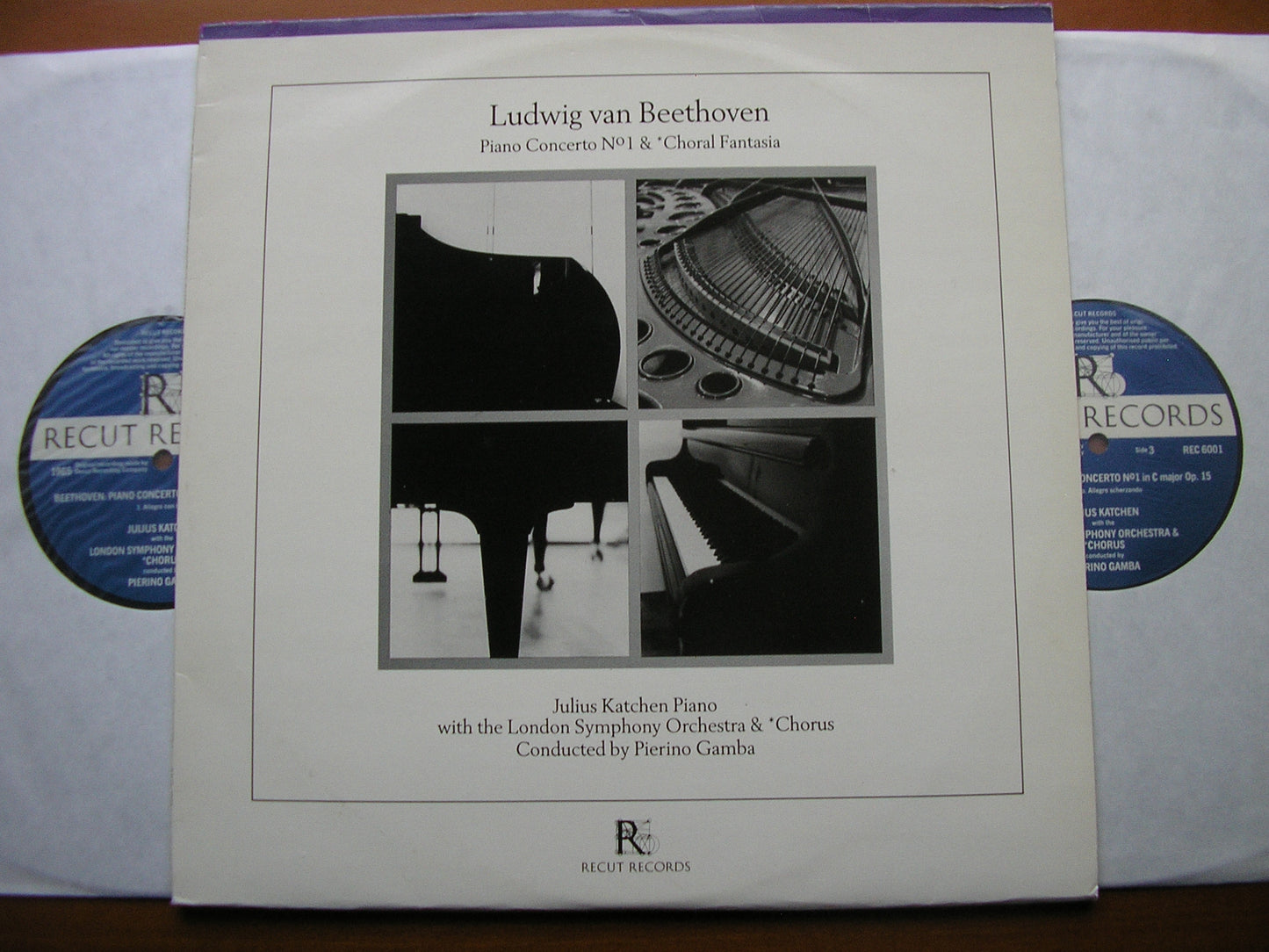 BEETHOVEN : PIANO CONCERTO No. 1 / CHORAL FANTASIA    KATCHEN / LONDON SYMPHONY / GAMBA      REC 6001