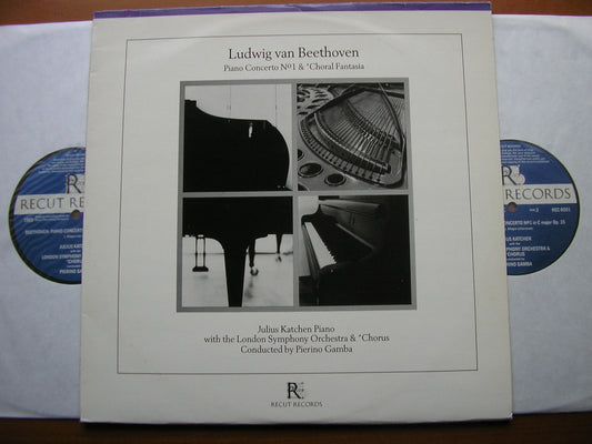 BEETHOVEN : PIANO CONCERTO No. 1 / CHORAL FANTASIA    KATCHEN / LONDON SYMPHONY / GAMBA      REC 6001