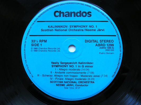 KALINNIKOV: SYMPHONY No. 1 / GLAZUNOV: THE SEA / SPRING    NEEME JARVI / SCOTTISH NATIONAL ORCHESTRA     ABRD 1299