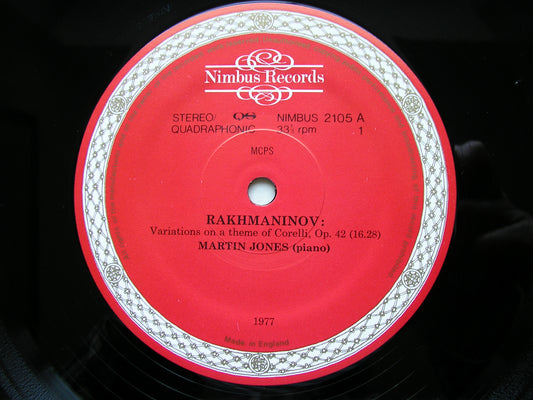 RACHMANINOV: CORELLI VARIATIONS / SIX MOMENTS MUSICAUX Op. 16 MARTIN JONES NIMBUS 2105