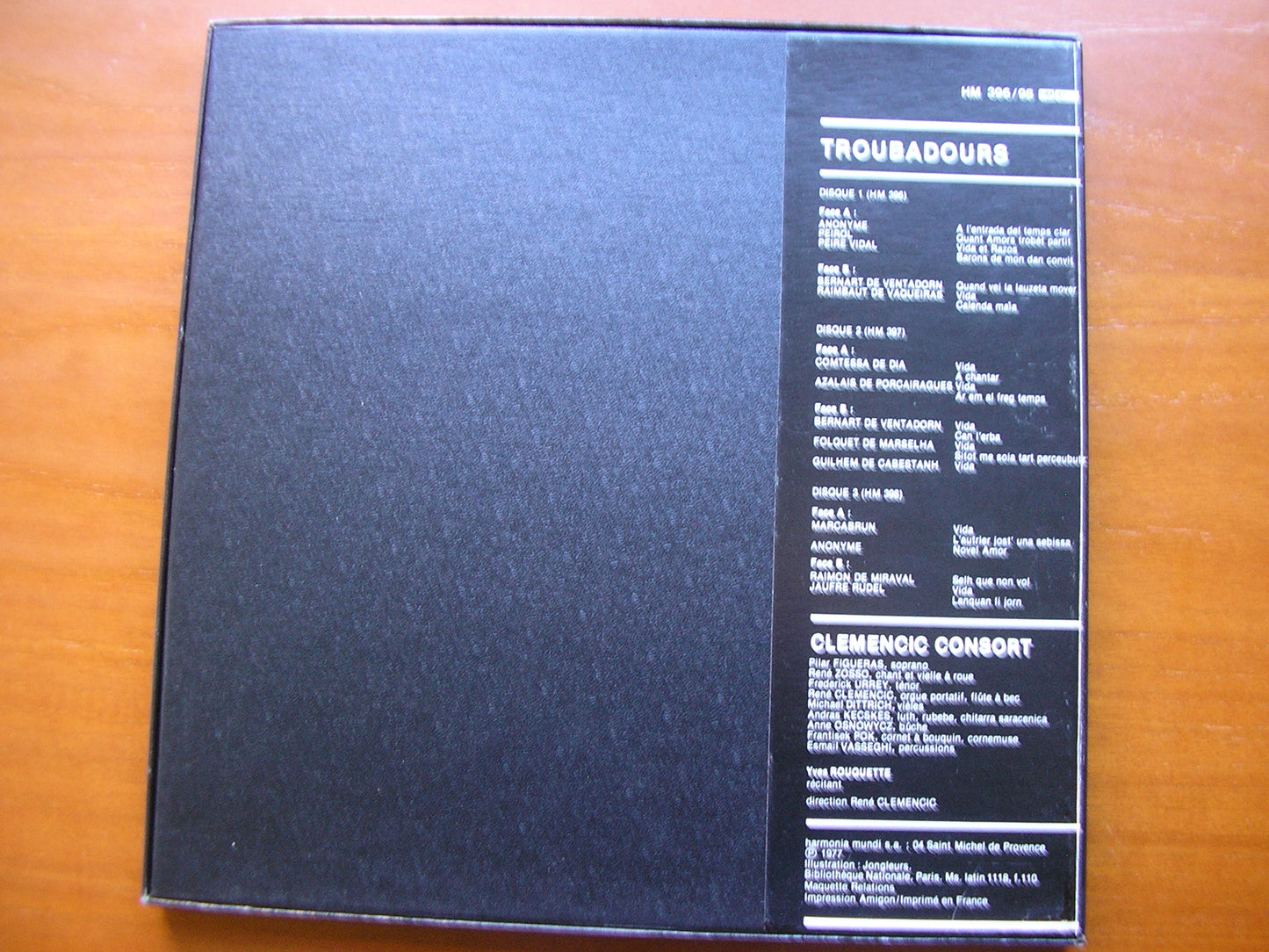 TROUBADORS: SONGS OF THE 12th CENTURY CLEMENCIC CONSORT / CLEMENCIC 3LP HM 396-8