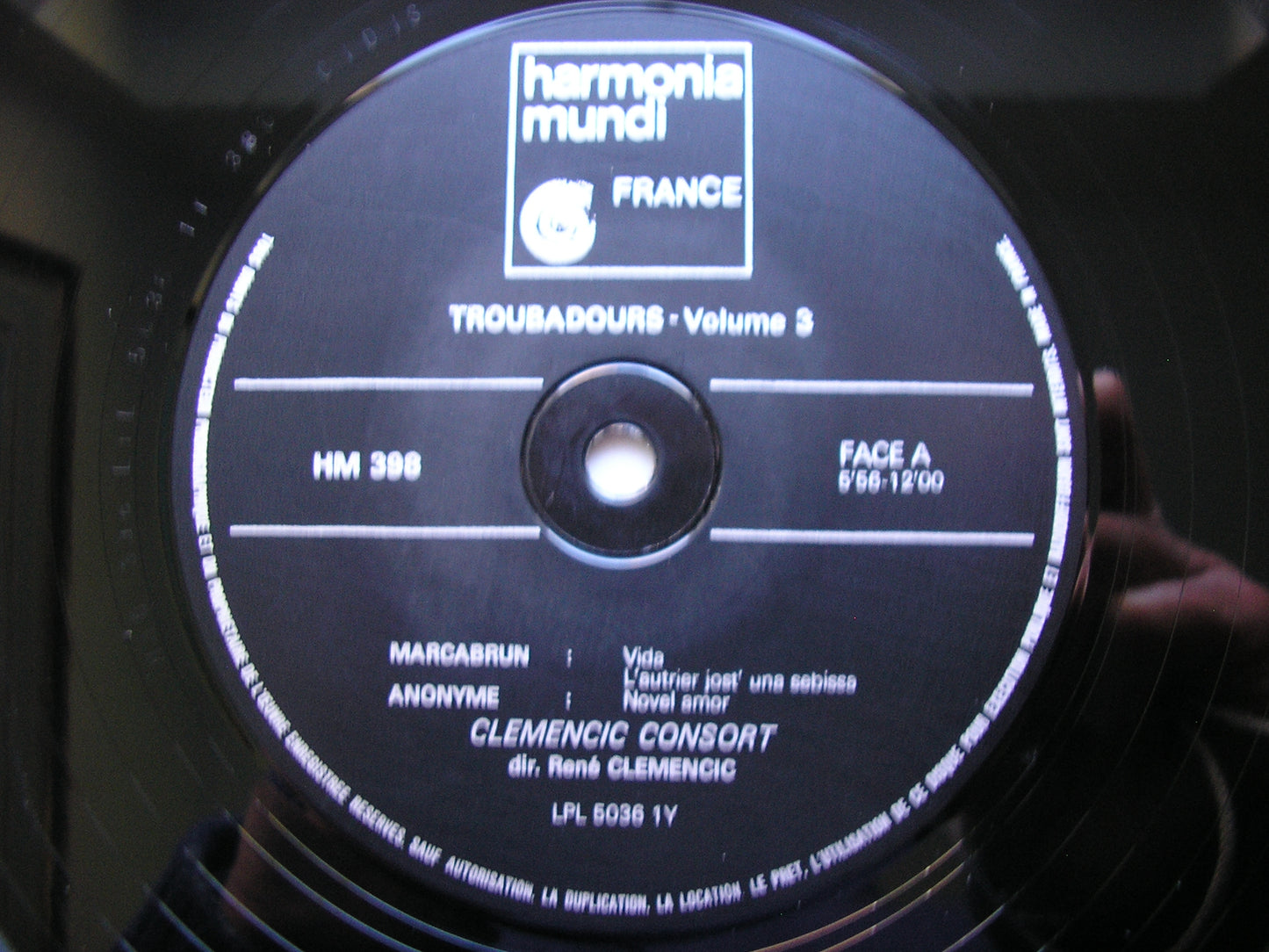 TROUBADORS: SONGS OF THE 12th CENTURY CLEMENCIC CONSORT / CLEMENCIC 3LP HM 396-8