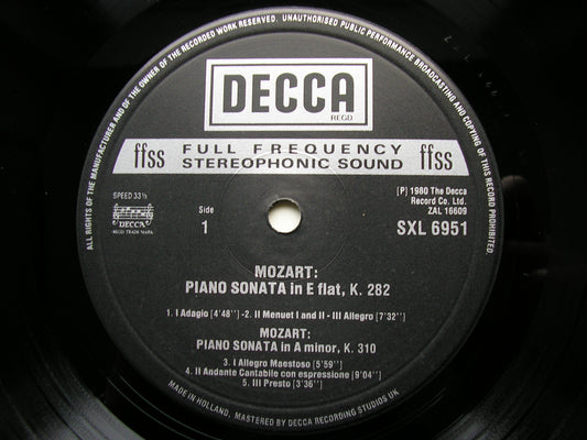 MOZART: PIANO SONATAS K282 in E / K310 in A / BEETHOVEN: BAGATELLES ALICIA DE LARROCHA SXL 6951