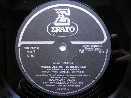 CAMPRA: MESSE DES MORTS (Requiem) SOLOISTS / ENGLISH BAROQUE SOLOISTS / GARDINER STU 71310