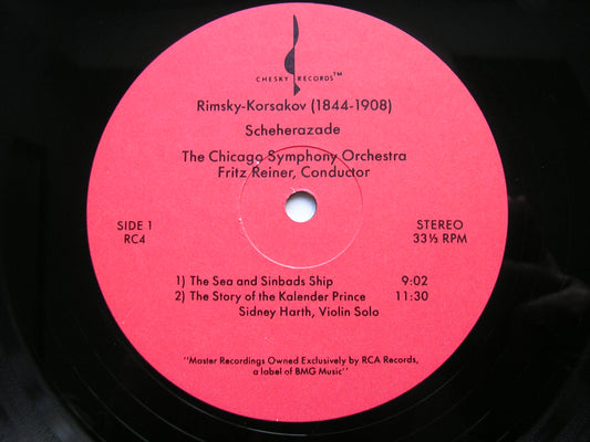 RIMSKY-KORSAKOV: SCHEHERAZADE     REINER / CHICAGO SYMPHONY     RC4