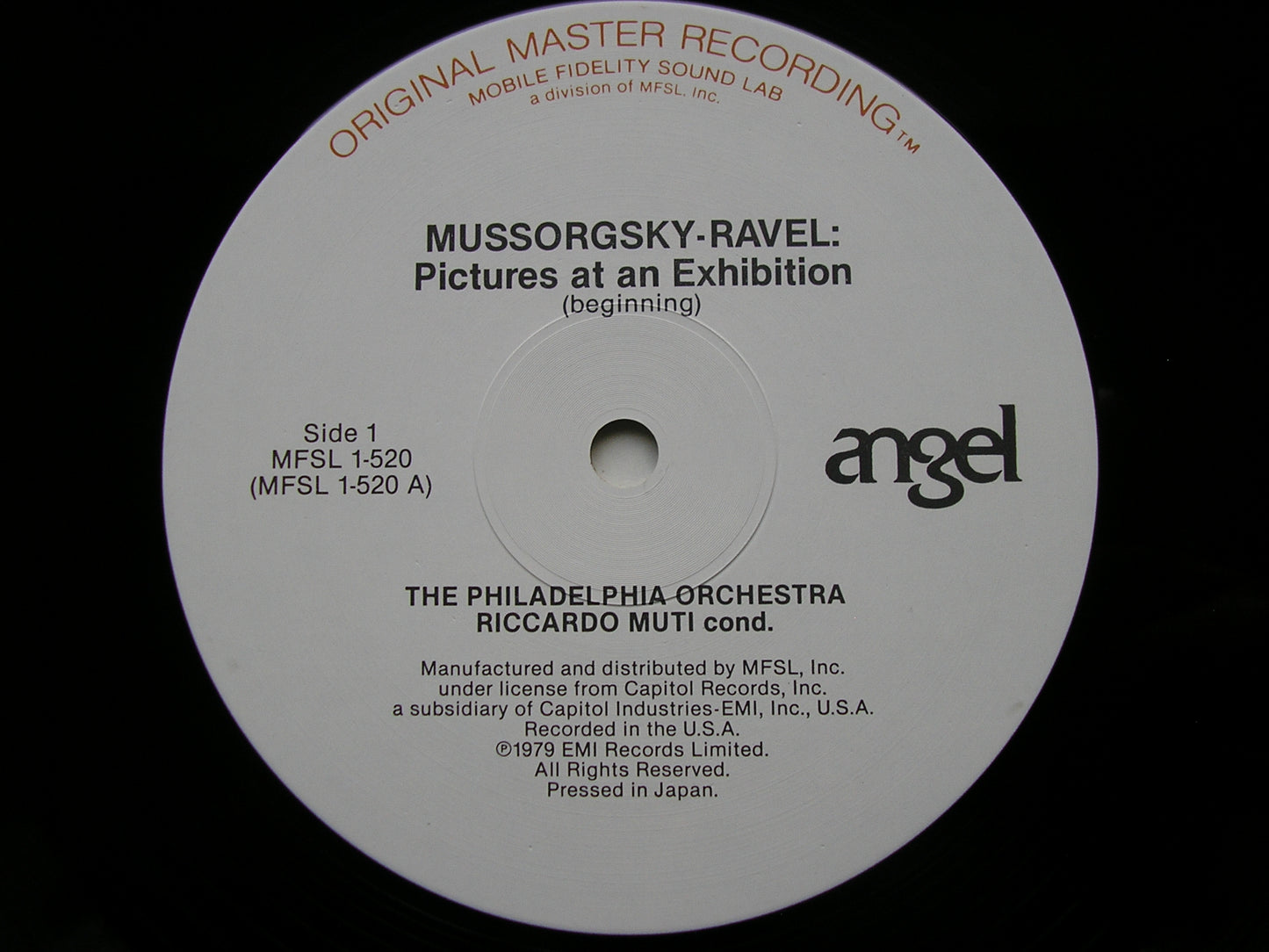 MUSSORGSKY: PICTURES AT AN EXHIBITION / STRAVINSKY: THE FIREBIRD Suite MUTI / PHILADELPHIA ORCHESTRA MFSL 1-520