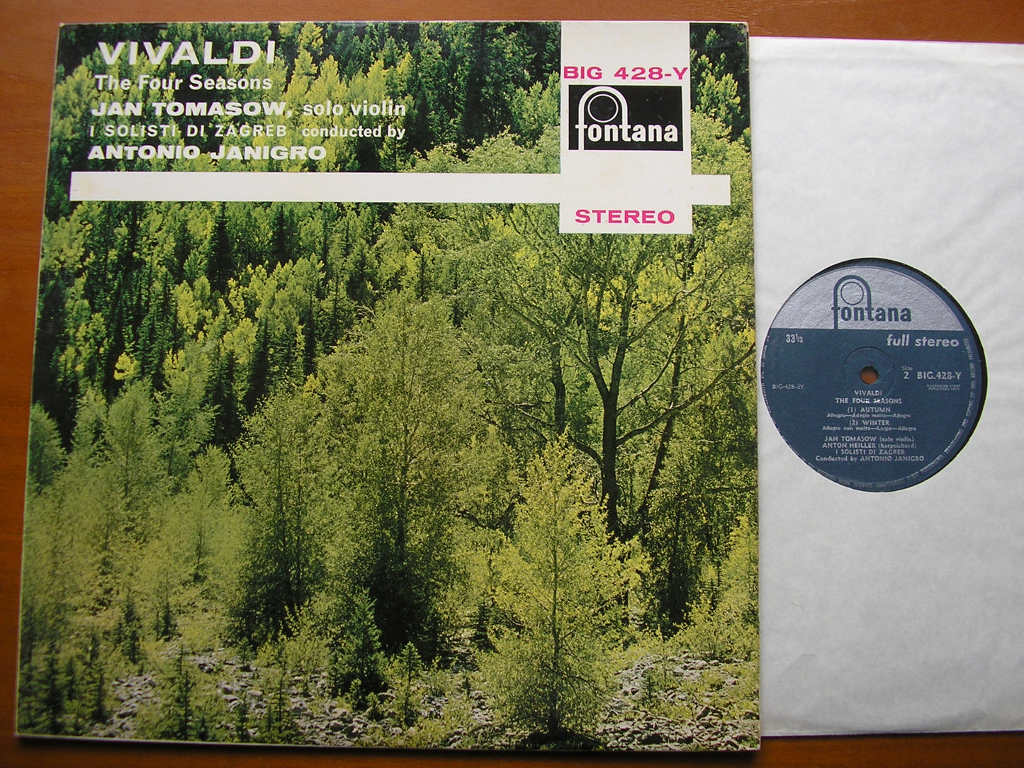 VIVALDI: THE FOUR SEASONS     TOMASOW / I SOLOISTI DI ZAGREB / JANIGRO    BIG 428