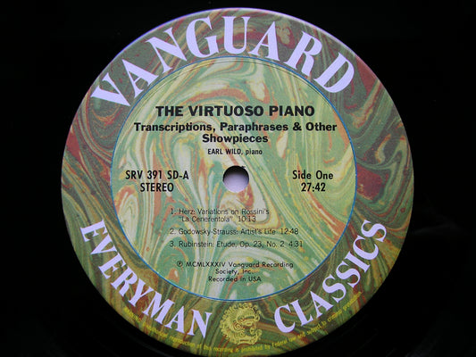 THE VIRTUOSO PIANO: HERZ / THALBERG /RUBINSTEIN / GODOWSKY / HUMMEL EARL WILD SRV 391