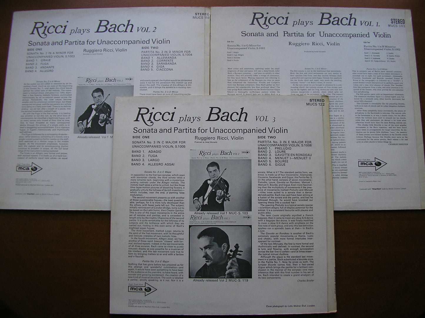 BACH: UNACCOMPANIED SONATAS & PARTITAS      RUGGIERO RICCI