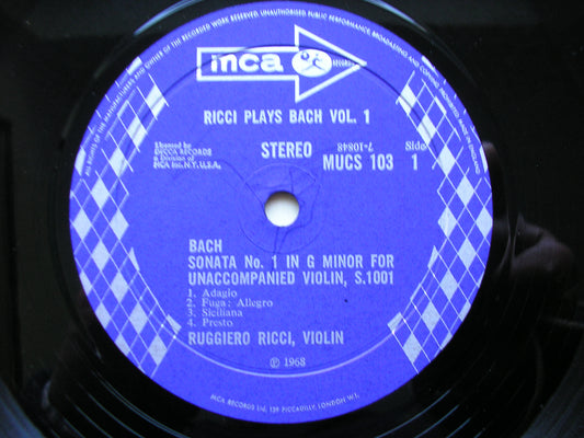 BACH: UNACCOMPANIED SONATAS & PARTITAS      RUGGIERO RICCI