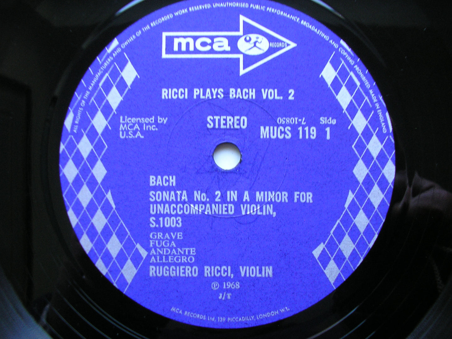BACH: UNACCOMPANIED SONATAS & PARTITAS      RUGGIERO RICCI