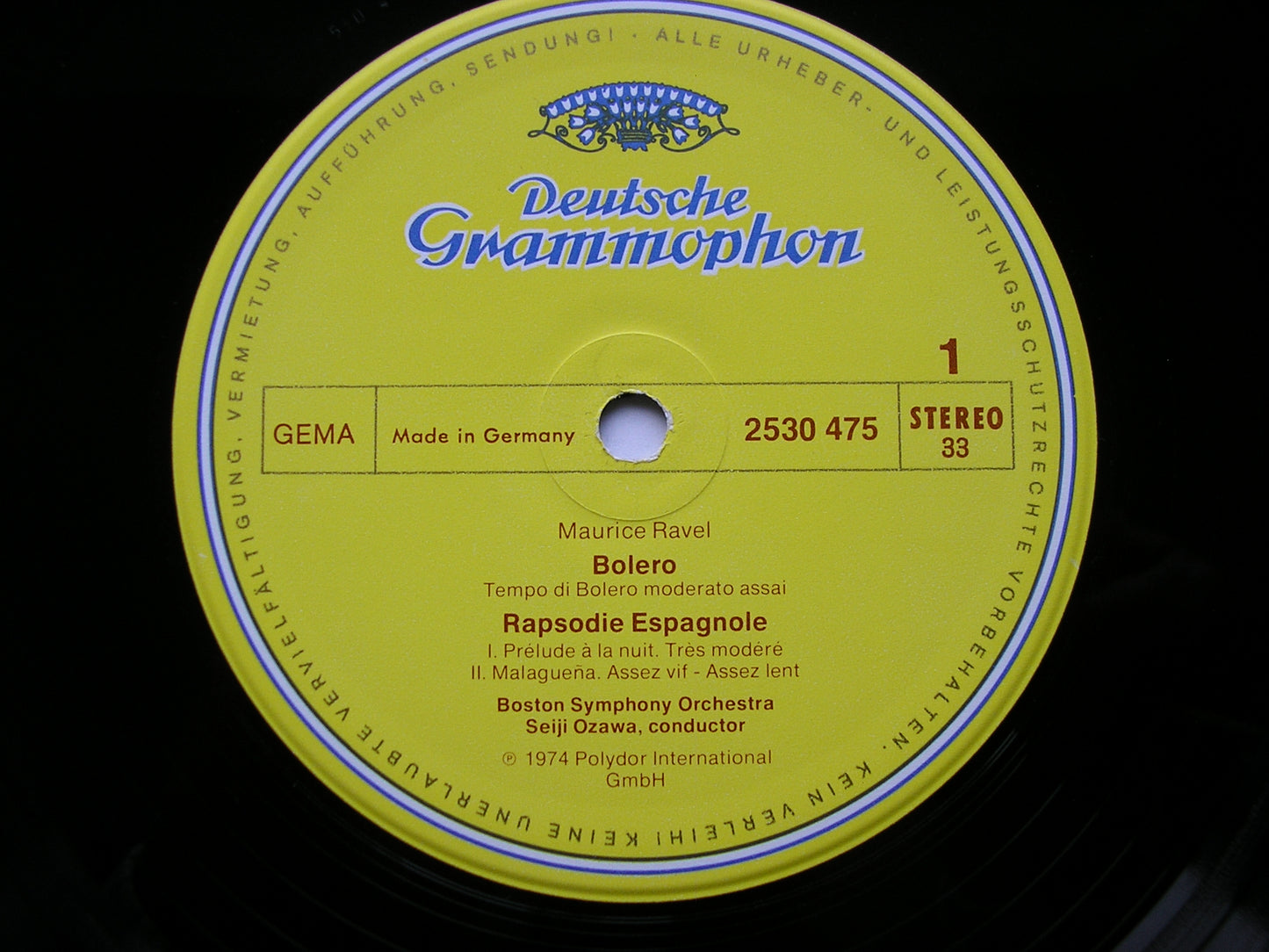 RAVEL: ORCHESTRAL WORKS OZAWA / BOSTON SYMPHONY 4LP NM