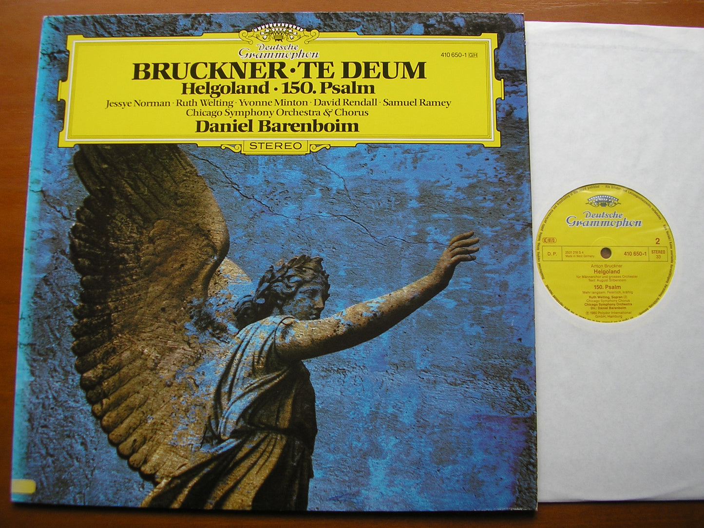 BRUCKNER: TE DEUM / PSALM 150 / HELGOLAND BARENBOIM / CHICAGO SYMPHONY 410 650
