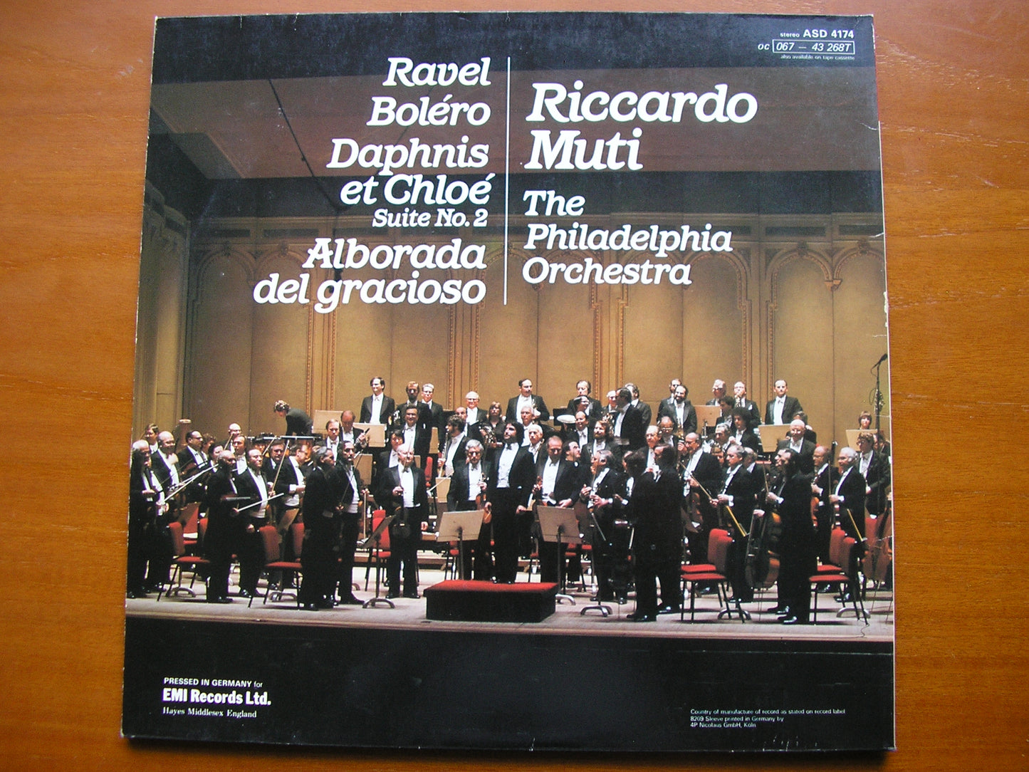 RAVEL: BOLERO / ALBORADA / DAPHNIS & CHLOE Suite No. 2 PREVIN / PHILHDELPHIA ORCHESTRA ASD 4174