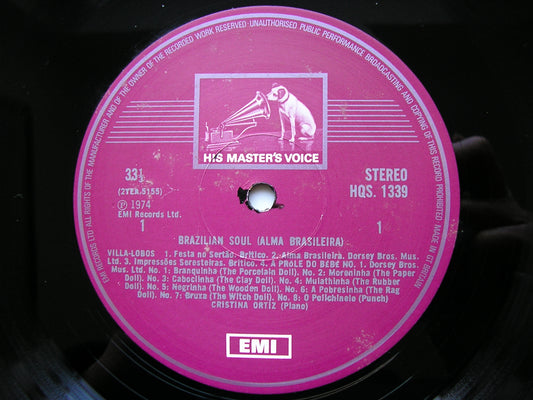 BRAZILIAN PIANO MUSIC: VILA-LOBOS / VIANNA / MIGUEZ / GUARNIERI / FERNANDEZ CRISTINA ORTIZ HQS 1339