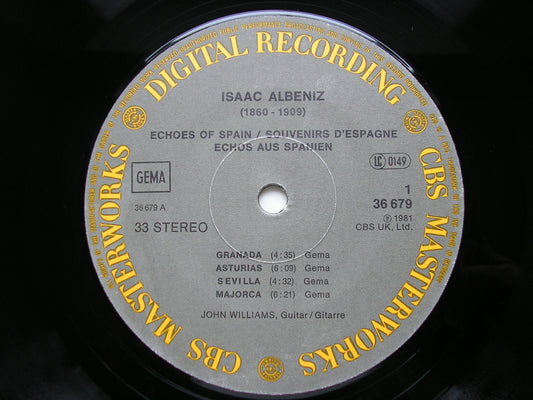 ECHOES OF SPAIN: GUITAR MUSIC OF ALBENIZ       JOHN WILLIAMS      36679