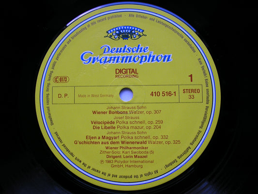 VIENNSE BONBONS: Music of JOHANN & JOSEF STRAUSS MAAZEL / VIENNA PHILHARMONIC 410 516