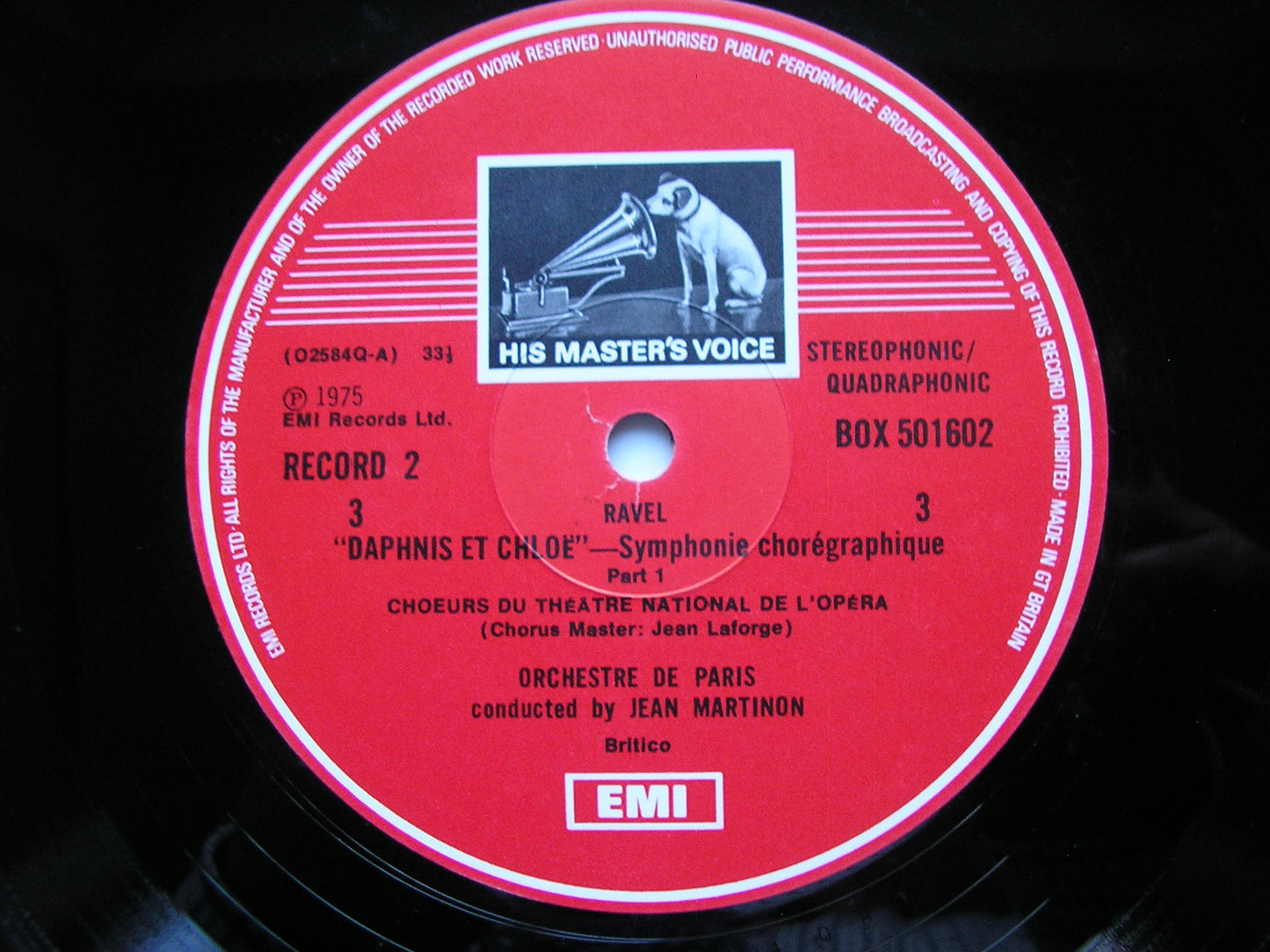 RAVEL: ORCHESTRAL MUSIC CICCOLINI / PERLMAN / ORCHESTRE DE PARIS / MARTINON 5LP SLS 5016