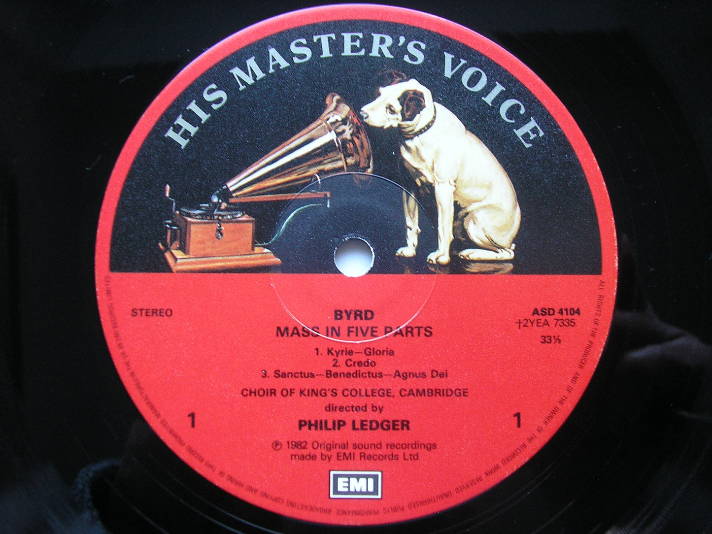 BYRD: MASS in FIVE PARTS / TYE: MASS in SIX PARTS 'Euge Bone' KING'S COLLEGE CAMBRIDGE / LEDGER ASD 4104