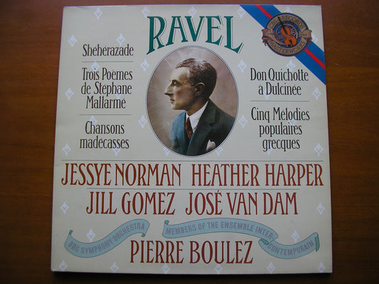 RAVEL: SONGS   NORMAN / VAN DAM / HARPER / GOMEZ / BBC SYMPHONY / BOULEZ     M 39023