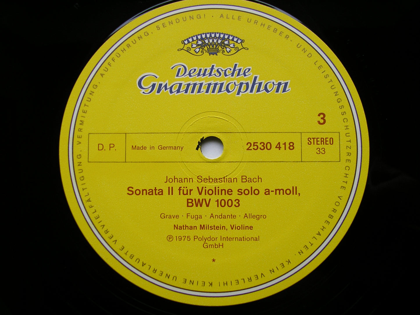 BACH: UNACCOMPANIED SONATAS & PARTITAS       NATHAN MILSTEIN      3LP       2709 047