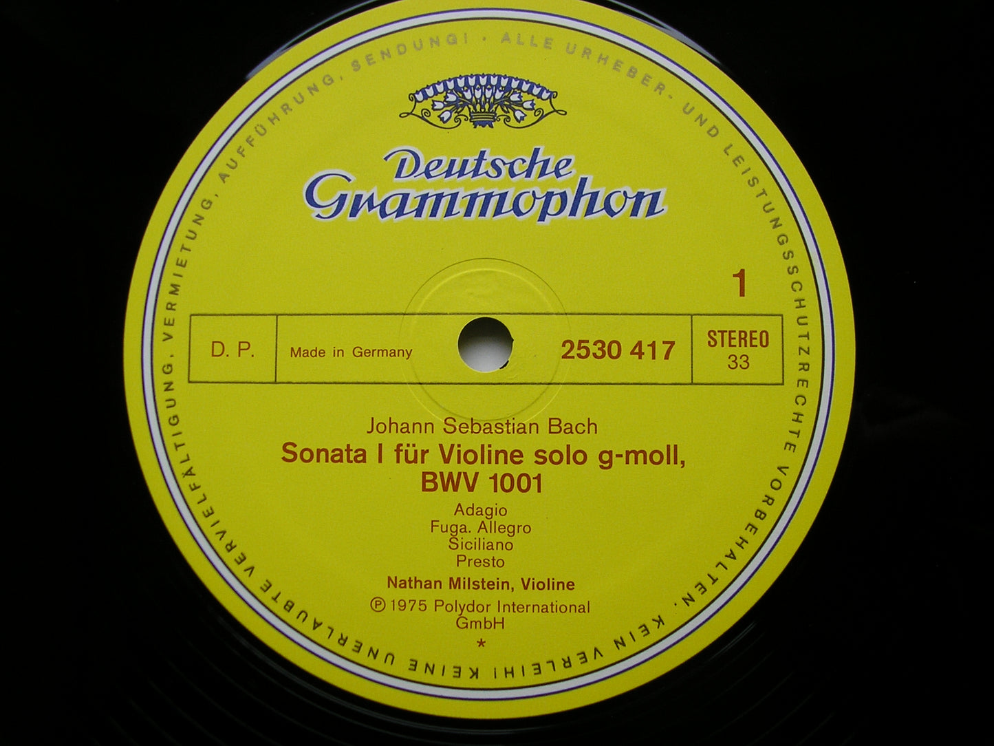 BACH: UNACCOMPANIED SONATAS & PARTITAS       NATHAN MILSTEIN      3LP       2709 047