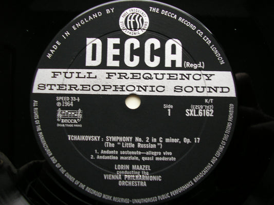 SXL 6162 TCHAIKOVSKY: SYMPHONY No. 2 'Little Russian' LORIN MAAZEL / VIENNA PHILHARMONIC ED2