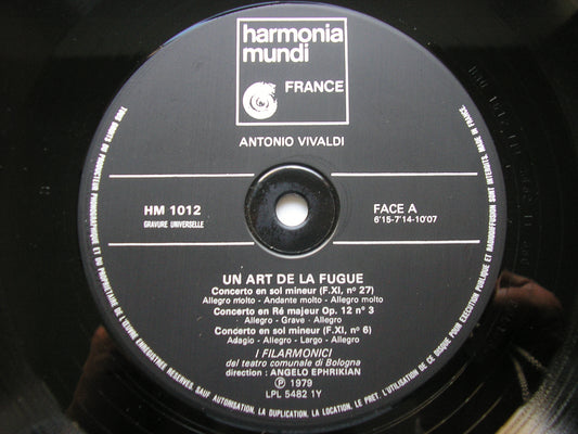 VIVALDI: THE ART OF FUGUE I FILARMONICI DEL TEATRO COMMUNALE DI BOLOGNA / EPHRIKIAN HM 1012