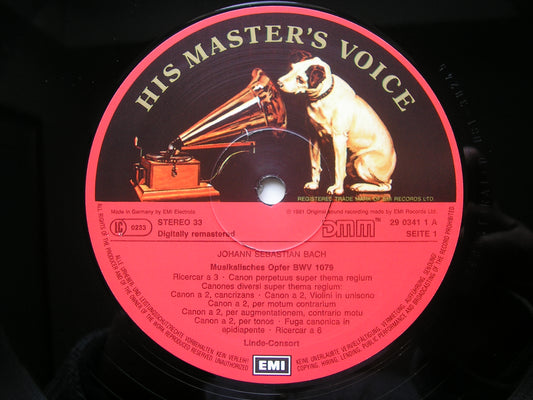 BACH: MUSICAL OFFERING    LINDE CONSORT / HANS MARTIN LINDE   29 0341