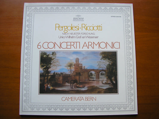 PERGOLESI-RICCIOTTI: SIX CONCERTI ARMONICI    CAMERATA BERN / FURI    2533 456