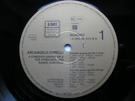 CORELLI: CONCERTI GROSSI Op. 6 Nos. 1 - 4 KUIJKEN / LA PETITE BAND 065 99 613