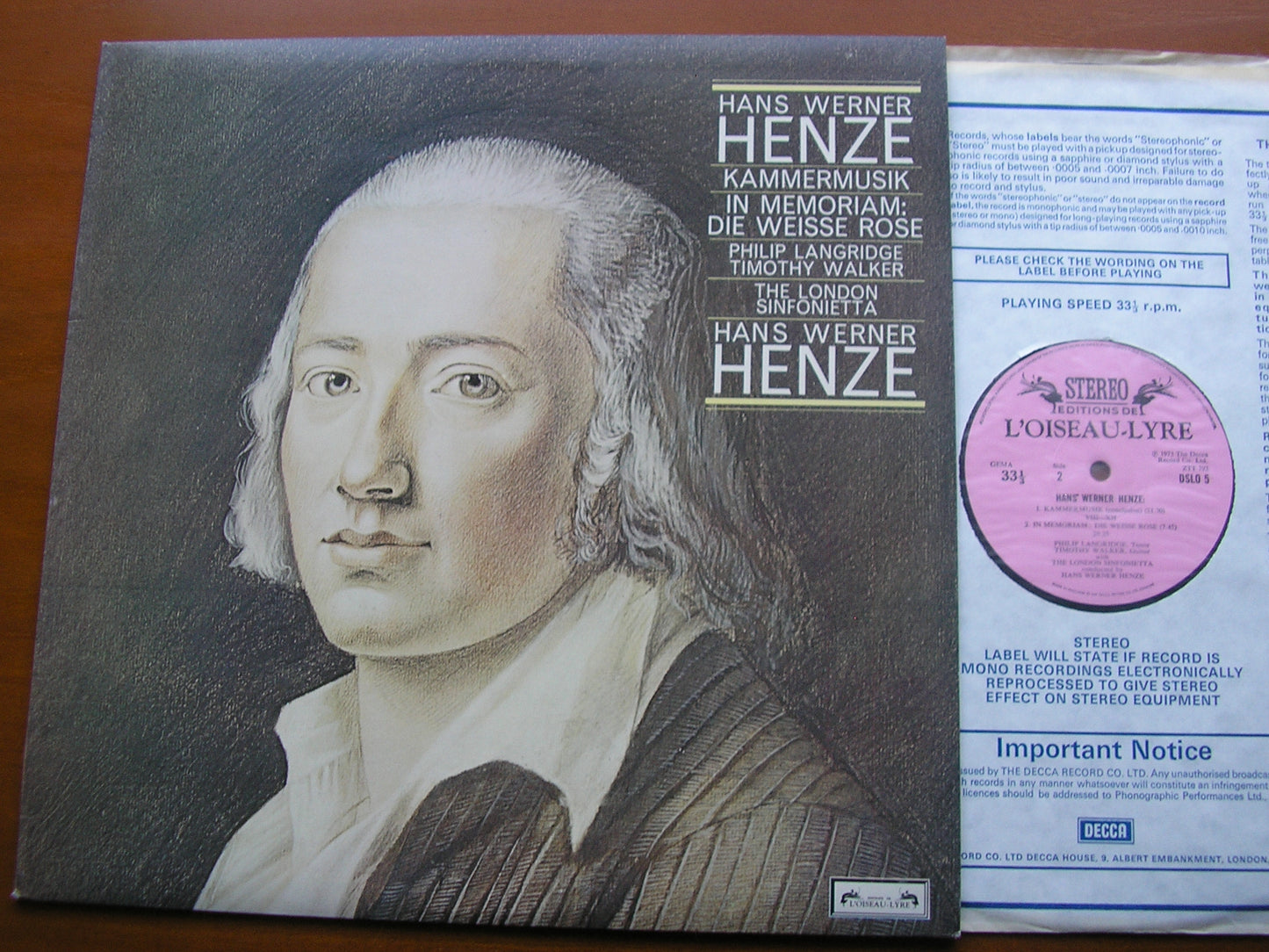 HENZE: KAMMERMUSIK 1 - X11 / IN MEMORIAM: DIE WEISSE ROSE     SOLOISTS / LONDON SINFONIETTA / HENZE     DSLO 5