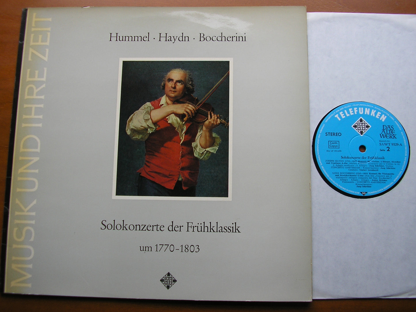 CONCERTOS OF THE EARLY CLASSICAL PERIOD: HUMMEL / HAYDN / BOCCHERINI       CONCERTO AMSTERDAM / JAAP SCHRODER       SAWT 9529