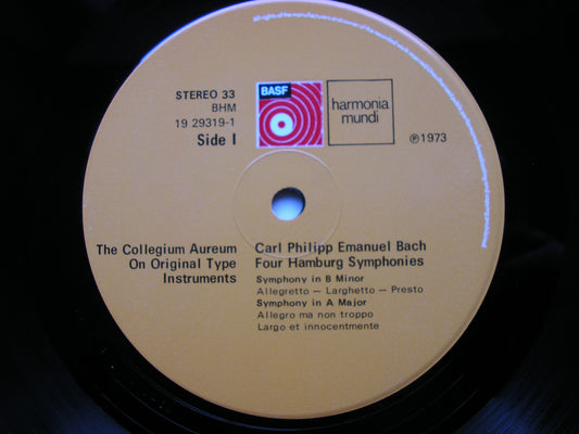CPE BACH: FOUR HAMBURG SYMPHONIES    COLLEGIUM AUREUM / MAIER    BHM 19 29319