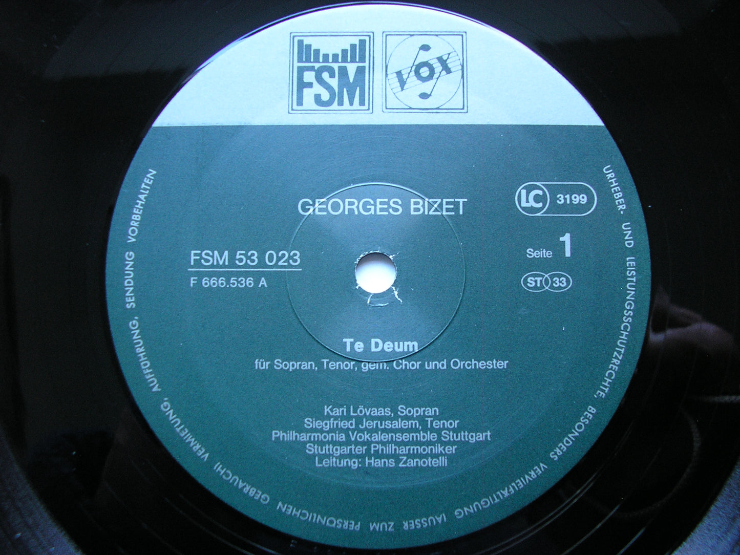BIZET: TE DEUM / POULENC: GLORIA     LOVAAS / JERUSALEM / STUTTGART PHILHARMONIC / ZANOTELLI     FSM 53 023
