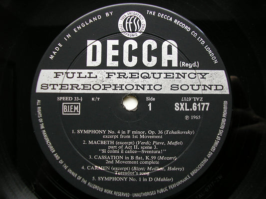 SXL 6177 DECCA CLASSICAL STEREO SAMPLER ALBUM VARIOUS ED2