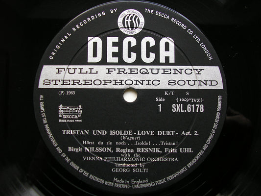 SXL 6178 WAGNER: TRISTAN & ISOLDE ACT 2 Love Duet NILSSON / WINDGASSEN / VIENNA PHILHARMONIC / SOLTI ED1
