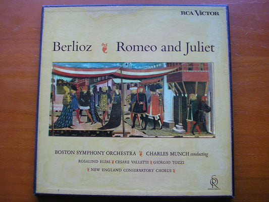 BERLIOZ: ROMEO ET JULIETTE     ELIAS / VALLETTI / TOZZI / BOSTON SYMPHONY / CHARLES MUNCH    2LP     LDS 6098