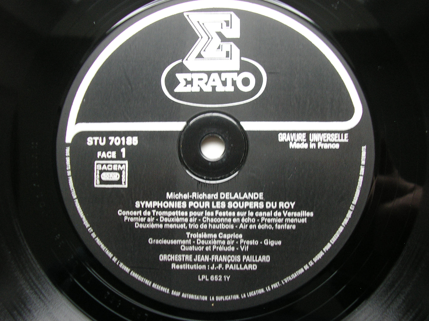 DELALANDE: SIMPHONIES POUR LES SOUPIRS DU ROY    ANDRE / PAILLARD ORCHESTRA      STU 70185