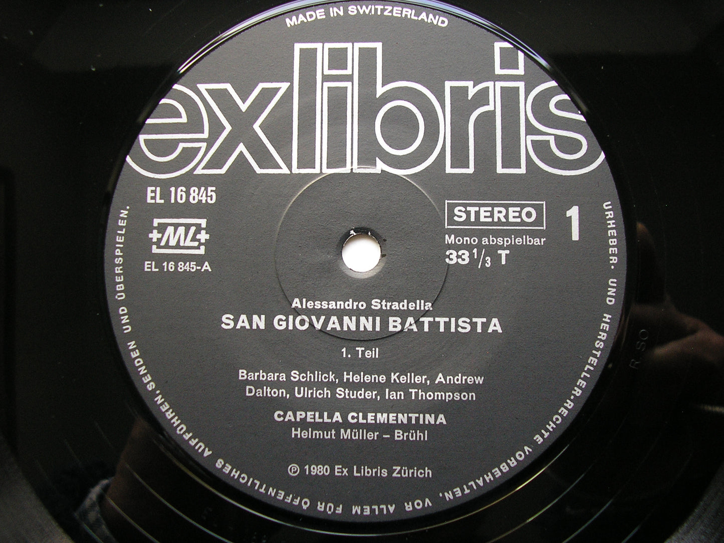 STRADELLA: SAN GIOVANNI BATTISTA    SOLOISTS / CAPELLA CLEMENTINA / MULLER-BRUHL    2LP     EL 16845