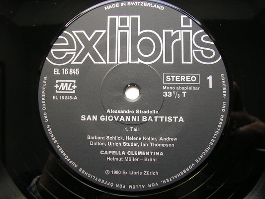 STRADELLA: SAN GIOVANNI BATTISTA    SOLOISTS / CAPELLA CLEMENTINA / MULLER-BRUHL    2LP     EL 16845