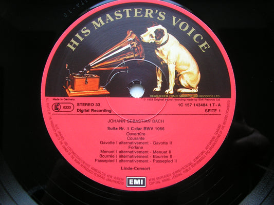BACH: FOUR ORCHESTRAL SUITES BWV 1066 - 1069    LINDE CONSORT / HANS MARTIN LINDE    SLS 1434843
