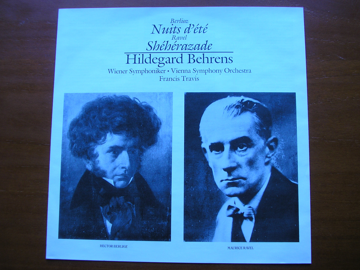 BBERLIOZ: LES NUITS D'ETE / RAVEL: SHEHERAZADE     BEHRENS / VIENNA SYMPHONY ORCHESTRA / TRAVIS     411 895
