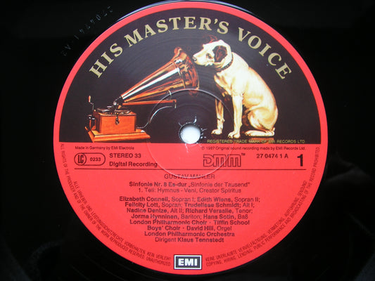 MAHLER: SYMPHONY No. 8 SOLOISTS / LONDON PHILHARMONIC ORCHESTRA / TENNSTEDT 27 0474