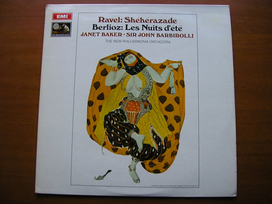 BERLIOZ: LES NUITS D'ETE / RAVEL: SHEHERAZADE     BAKER / NEW PHILHARMONIA / BARBIROLLI     ASD 2444