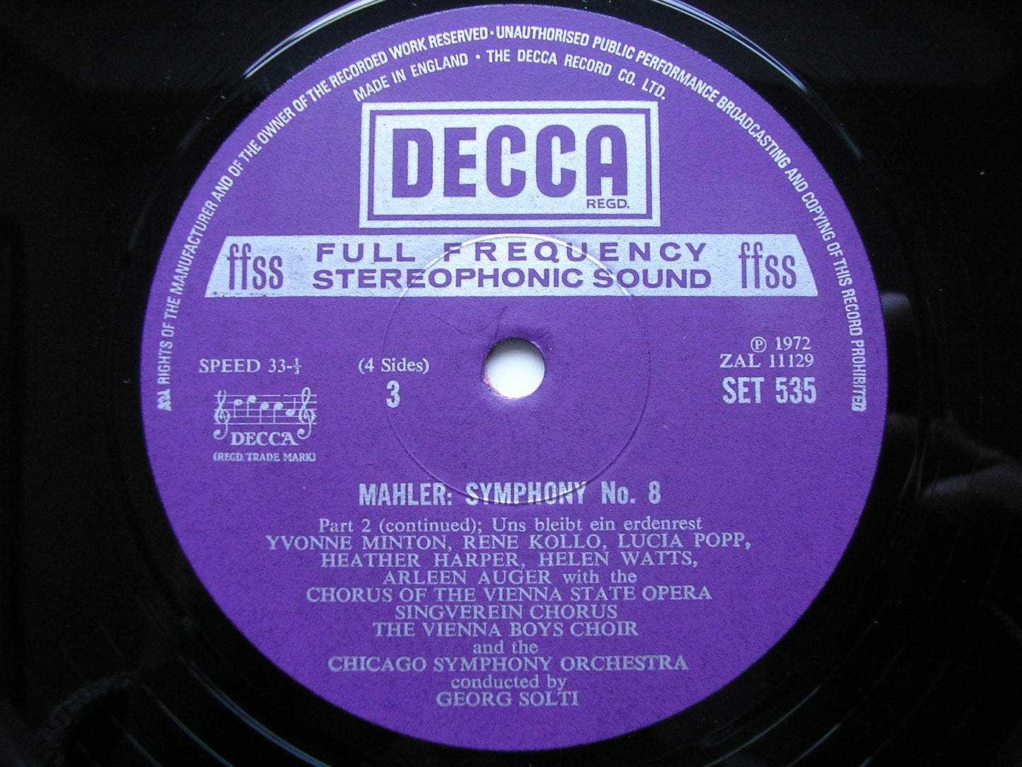 MAHLER: SYMPHONY No. 8 SOLOISTS / CHICAGO SYMPHONY / SOLTI SET 534 / 5