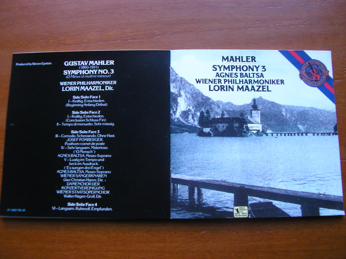 MAHLER: SYMPHONY No. 3 AGNES BALTSA / VIENNA PHILHARMONIC / LORIN MAAZEL 12M 42178
