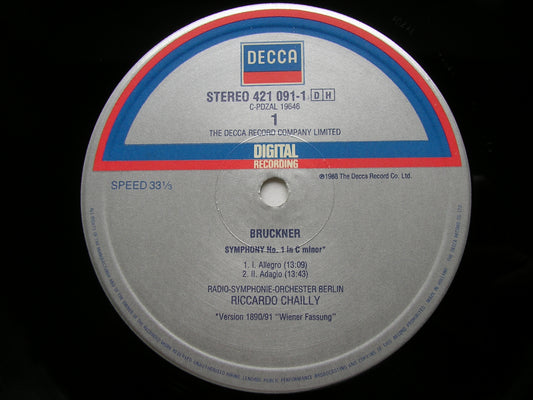 BRUCKNER: SYMPHONY No. 1       CHAILLY / BERLIN RADIO SYMPHONY    421 091