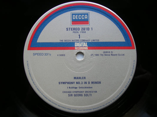 MAHLER: SYMPHONY No. 3 HELGA DERNESCH / CHICAGO SYMPHONY / GEORG SOLTI D281D 2