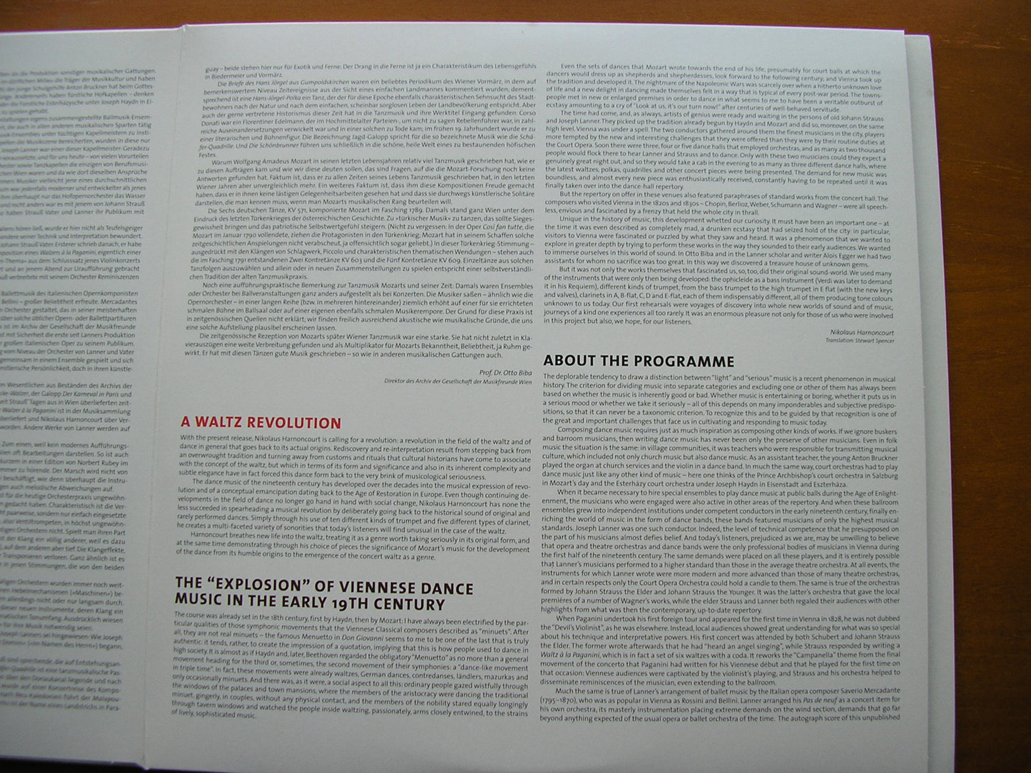 WALZER REVOLUTION: From Mozart to Lanner & Strauss HARNONCOURT / CONCENTUS MUSICUS VIENNA 3LP 88985342011